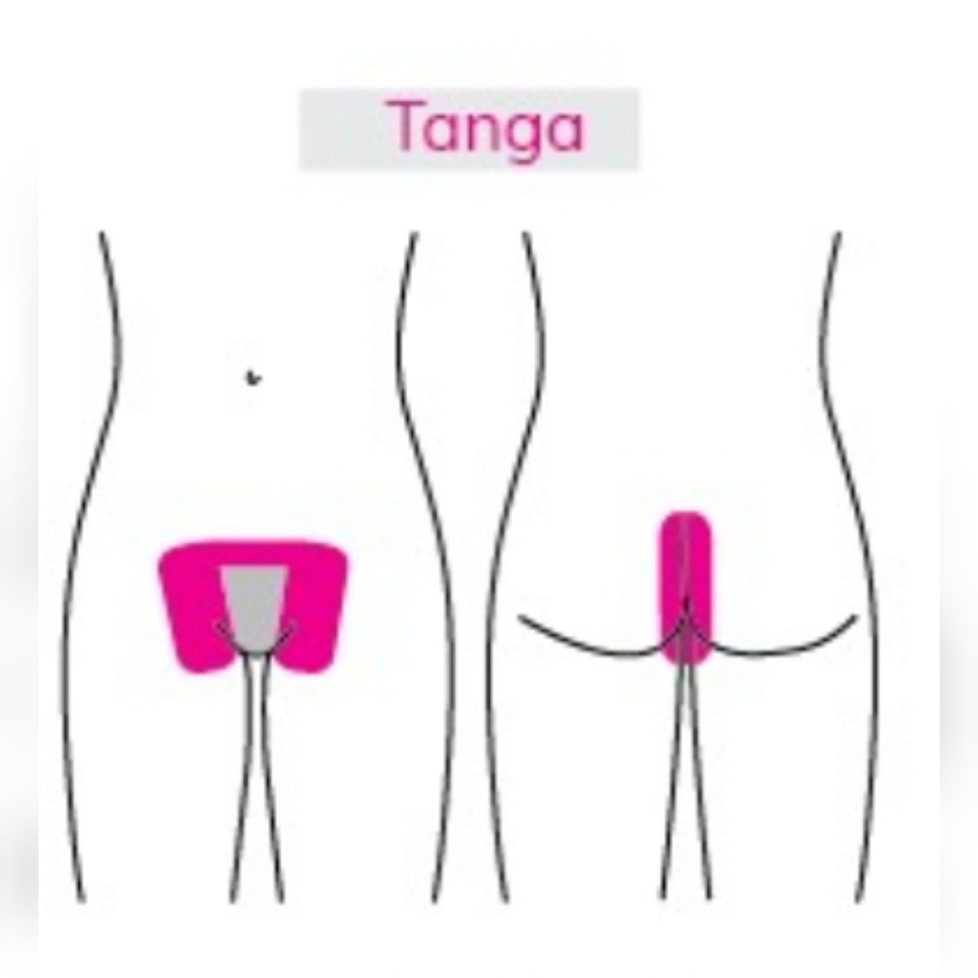 Prikaz depilacije bikini TANGA