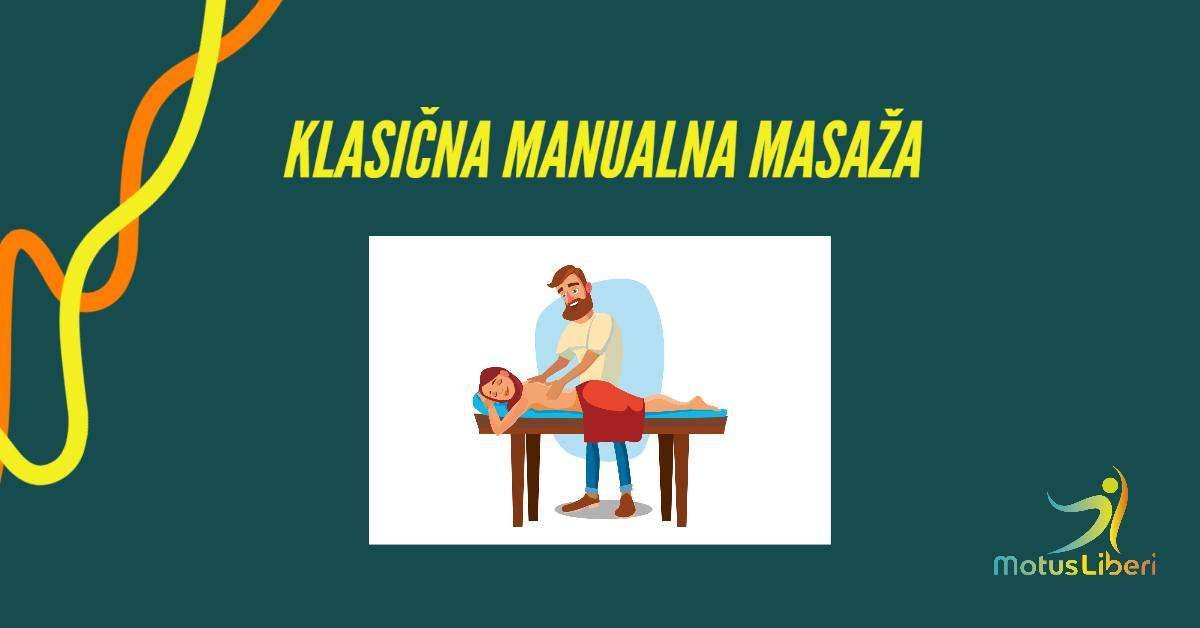 Osjećate da Vam je tijelo "ukočeno"?
Bole Vas leđa?
Treba Vam odmor od svakodnevnog stresa?

KLASIČNA MANUALNA MASAŽA JE PRAVO RJEŠENJE ZA VAS!!

Klasična manualna masaža je najstarija i najpoznatija metoda liječenja dodirom ruke gdje se korištenjem posebnih tehnika glađenja, tiskanja, trljanja, rolanja, lupkanja, njihovom kombinacijom, promjenom jačine brzine i smjera pritiska izaziva smanjenje napetosti i postiže opća ugoda tijela.

INDIKACIJE ZA MASAŽU:
- kod osjećaja ukočenosti i napetosti mišića, naročito vratne kralješnice i leđa
- smanjenje bolova
- poboljšanje cirkulacije
- popuštanje stresa

Klasična manualna masaža može se provoditi parcijalno (30-45min) ili cijelo tijelo. (cca. 60min)

Dođite i priuštite sebi i svome tijelu zasluženi odmor!😉☺️